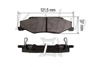 Комплект тормозных колодок, дисковый тормоз KAISHIN купить