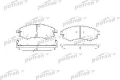 Комплект тормозных колодок, дисковый тормоз PATRON купить