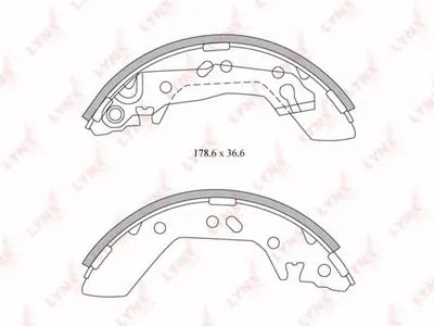 Комплект тормозных колодок LYNXauto купить
