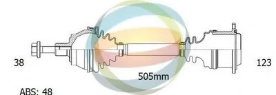 Приводной вал ODM-MULTIPARTS купить