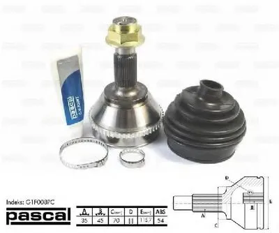 Шарнир, приводной вал PASCAL купить