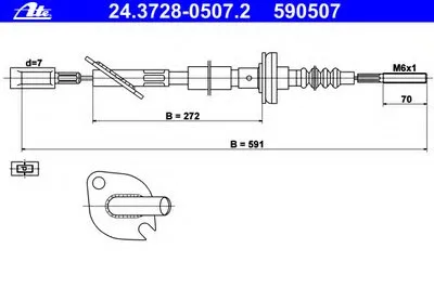 Тросик сцепления ATE купить