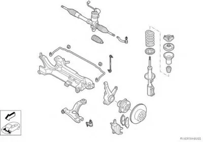 Рулевое управление; Подвеска колеса HERTH+BUSS JAKOPARTS купить