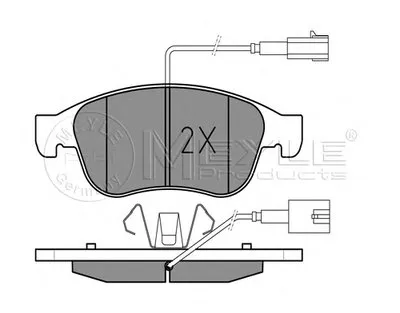 Комплект тормозных колодок, дисковый тормоз PLATINUM PAD MEYLE купить