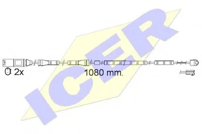 Сигнализатор, износ тормозных колодок ICER купить