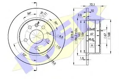 Тормозной диск ICER купить