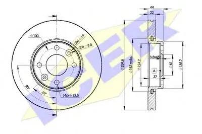 Тормозной диск ICER купить