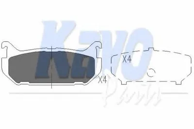 Комплект тормозных колодок, дисковый тормоз KAVO PARTS купить