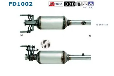 Сажевый / частичный фильтр, система выхлопа ОГ AS купить