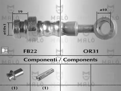 Тормозной шланг MALÒ купить