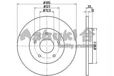 Тормозной диск ASHUKI купить