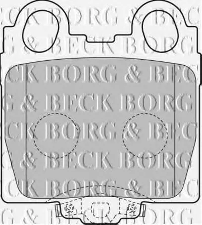 Комплект тормозных колодок, дисковый тормоз BORG & BECK купить