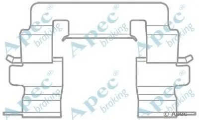 Комплектующие, тормозные колодки APEC braking купить