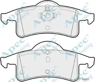 Комплект тормозных колодок, дисковый тормоз APEC braking купить