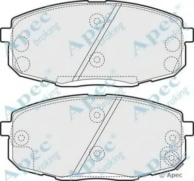 Комплект тормозных колодок, дисковый тормоз APEC braking купить