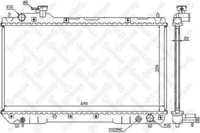 Радиатор, охлаждение двигателя STELLOX купить