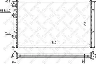 Радиатор, охлаждение двигателя STELLOX купить