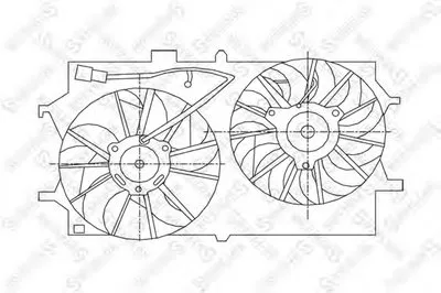Вентилятор, охлаждение двигателя STELLOX купить