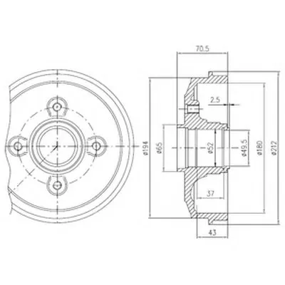 Тормозной барабан DELPHI купить