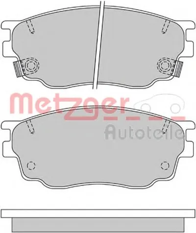 Комплект тормозных колодок, дисковый тормоз METZGER купить