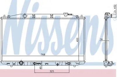 Радиатор, охлаждение двигателя NISSENS купить