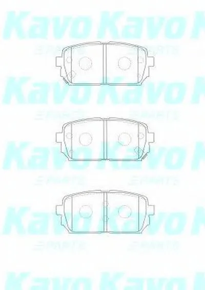 Комплект тормозных колодок, дисковый тормоз MK KASHIYAMA KAVO PARTS купить
