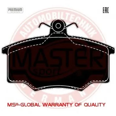 Комплект тормозных колодок, дисковый тормоз Anti-Noise MASTER-SPORT купить