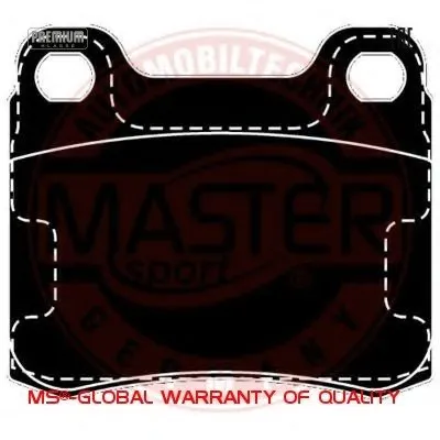 Комплект тормозных колодок, дисковый тормоз Anti-Noise MASTER-SPORT купить