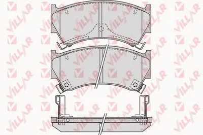 Комплект тормозных колодок, дисковый тормоз VILLAR купить