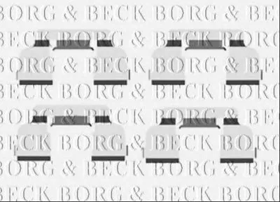 Комплектующие, колодки дискового тормоза BORG & BECK купить