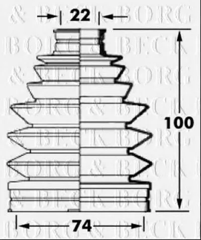 Пыльник, приводной вал BORG & BECK купить