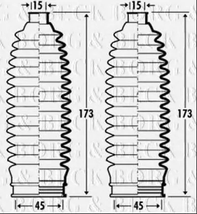 Пыльник, рулевое управление BORG & BECK купить