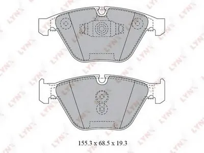 Комплект тормозных колодок, дисковый тормоз LYNXauto купить