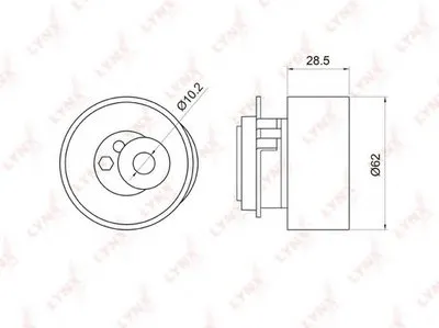 Натяжной ролик, ремень ГРМ LYNXauto купить