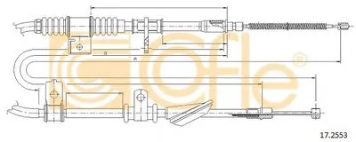 Трос, стояночная тормозная система COFLE купить
