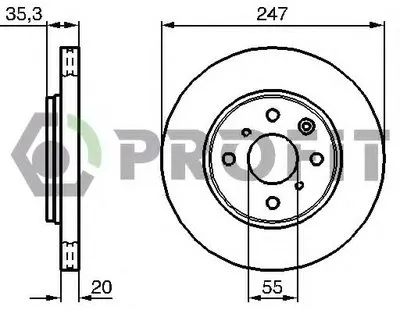 Тормозной диск PROFIT купить