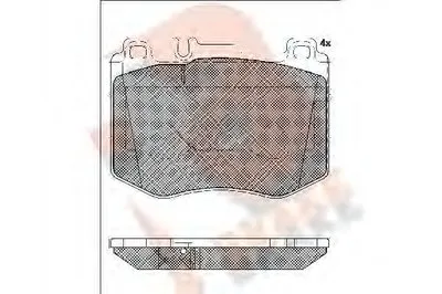 Комплект тормозных колодок, дисковый тормоз R BRAKE купить