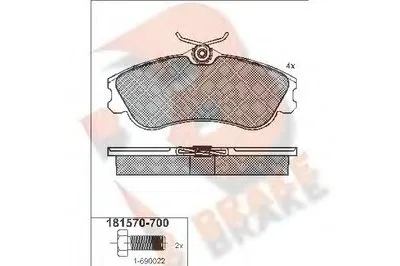 Комплект тормозных колодок, дисковый тормоз R BRAKE купить