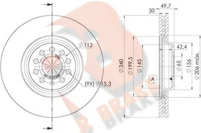 Тормозной диск R BRAKE купить