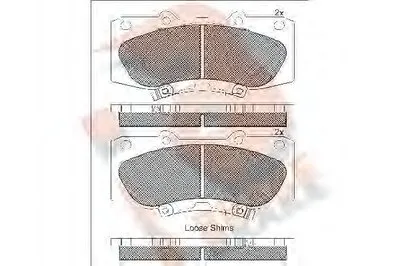 Комплект тормозных колодок, дисковый тормоз R BRAKE купить