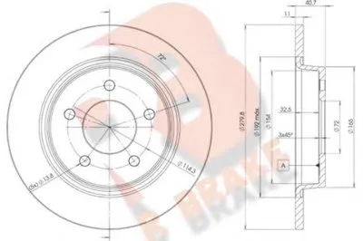 Тормозной диск R BRAKE купить