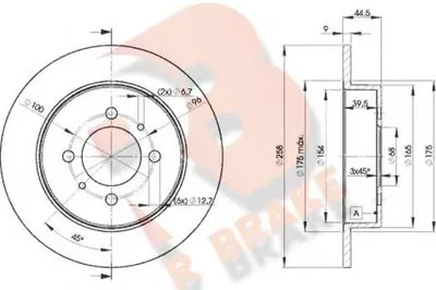 Тормозной диск R BRAKE купить