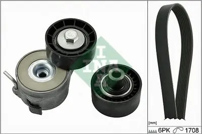 Поликлиновой ременный комплект INA купить