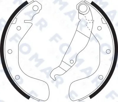 Комплект тормозных колодок FOMAR Friction купить