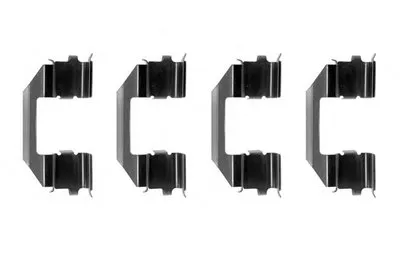 Комплектующие, колодки дискового тормоза HELLA купить