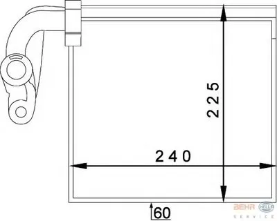 Испаритель, кондиционер BEHR HELLA SERVICE HELLA купить