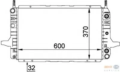 Радиатор, охлаждение двигателя BEHR HELLA SERVICE HELLA купить