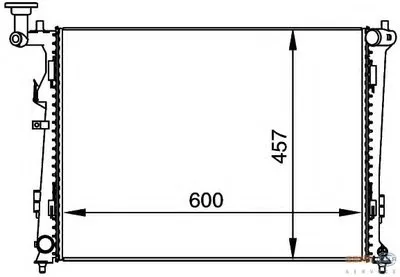 Радиатор, охлаждение двигателя BEHR HELLA SERVICE HELLA купить