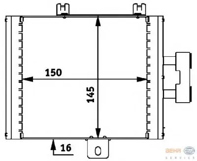 масляный радиатор, двигательное масло BEHR HELLA SERVICE HELLA купить