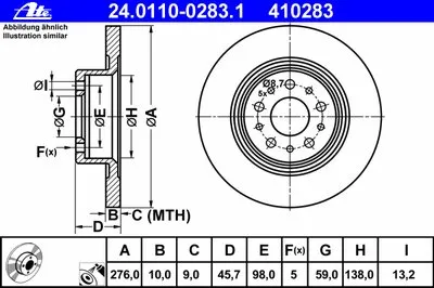 Тормозной диск ATE купить